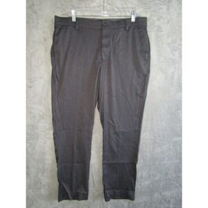 Ben Sherman Mens Charcoal Dress Pants Flat Front Stretch Slim Fit 33W 30L